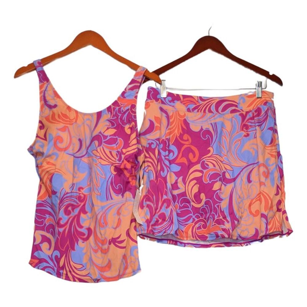 AmberNoon II by Dr. Erum Ilyas Women's tankini Sz 12 UPF 50